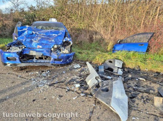 Montefiascone - Incidente in via del Lago