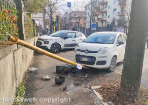 Viterbo - Incidente tra via del Paradiso e viale Trieste
