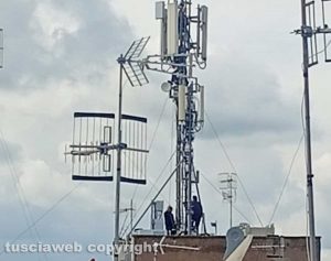 Viterbo - Antenne in via del Suffragio