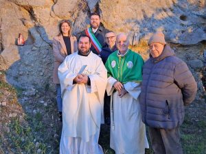 Bassano in Teverina - Celebrazione San Biagio, benedetta e collocata una statua nel borgo medievale
