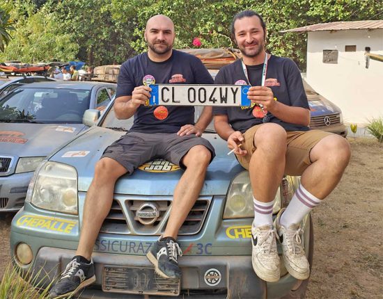 Paolo Kuzminsky e Alberto Saccarello durante la Rust2Dakar