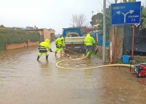 Tarquinia - Forti piogge sul litorale