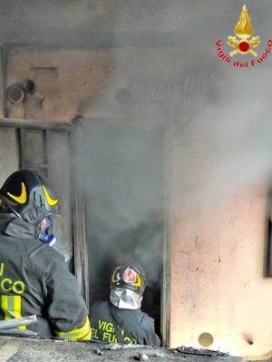 Formello - L'incendio nella villetta