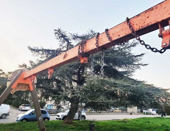 Viterbo - Parchi giochi in stato di abbandono e degrado 