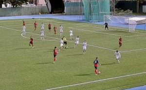 Sport - Calcio - Eccellenza - Una fase del match tra Pomezia e Viterbese