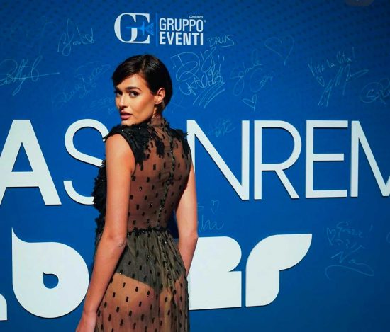 Alice Sabatini all'Opening gala del festival di Sanremo