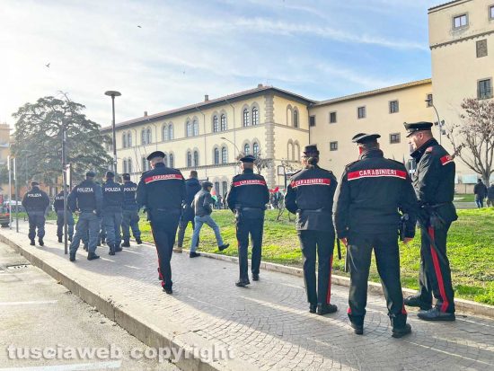 I carabinieri alla manifestazione