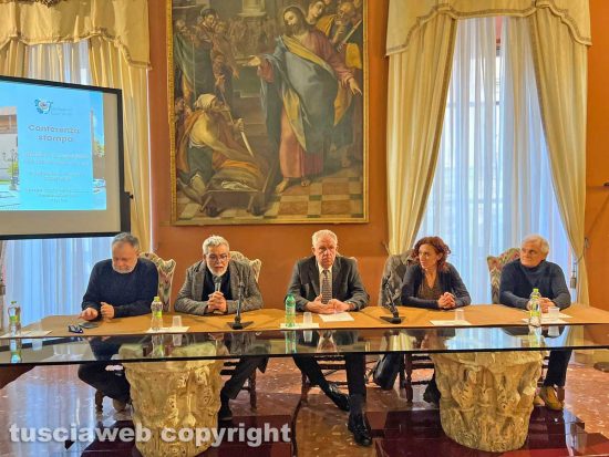 Da sinistra: Federico Amendola, Alfonso Antoniozzi, Luigi Pasqualetti, Sara De Angelis e Domenico Arruzzolo