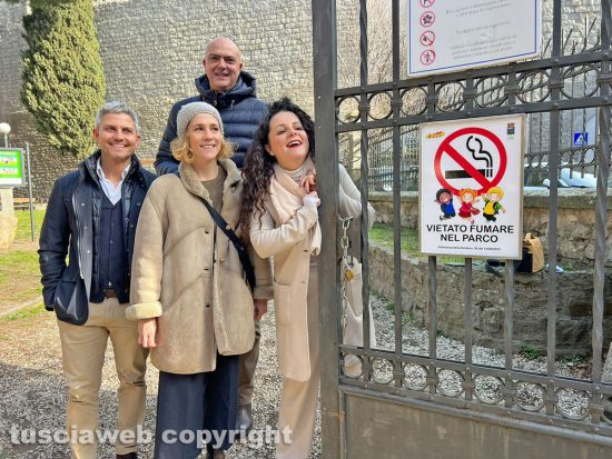 Viterbo - Inaugurazione area smoking free al parco Lubich