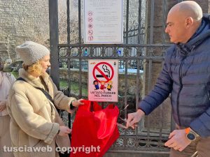 Viterbo - Inaugurazione area smoking free al parco Lubich