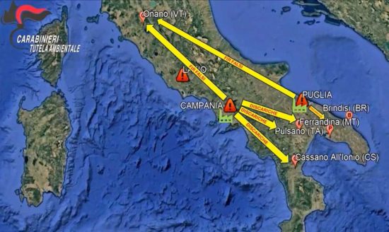 Traffico illecito di rifiuti – Nove arresti in tutta Italia
