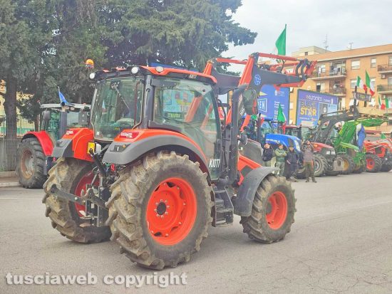 La protesta degli agricoltori a Civitavecchia