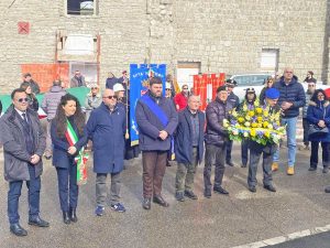 Viterbo - La cerimonia in piazza Martiri della Foibe Istriane