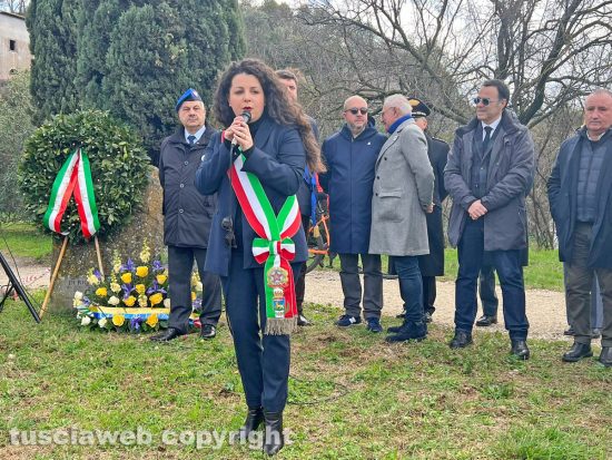 Viterbo - Giornata del Ricordo - La sindaca Chiara Frontini