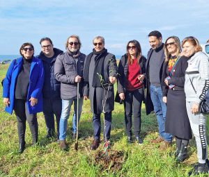 Santa Marinella - L'inaugurazione della piantumazione dei 4200 esemplari di mandorlo