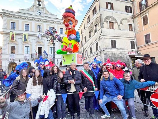 Civita Castellana - taglio del nastro dell'edizione 2025 del Carnevale