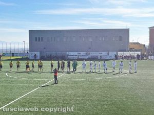 Sorianese-Viterbese schierate in campo nel pre-gara