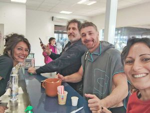 Civitavecchia - Raoul Bova allo Stadio del Nuoto con i dirigente Nc