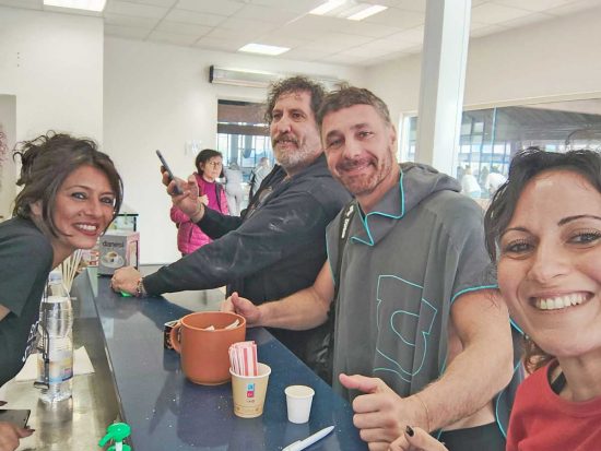Civitavecchia - Raoul Bova allo Stadio del Nuoto con i dirigente Nc