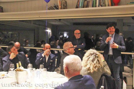 Il sindaco Piendibene con Zanetti alla serata di gala dell'Inter Club Civitavecchia