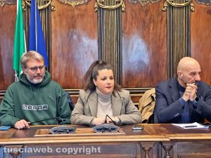 Viterbo - Conferenza sul centro di ricerca al Poggino - Emanuele Aronne, Chiara Frontini e Gian Matteo Panunzi