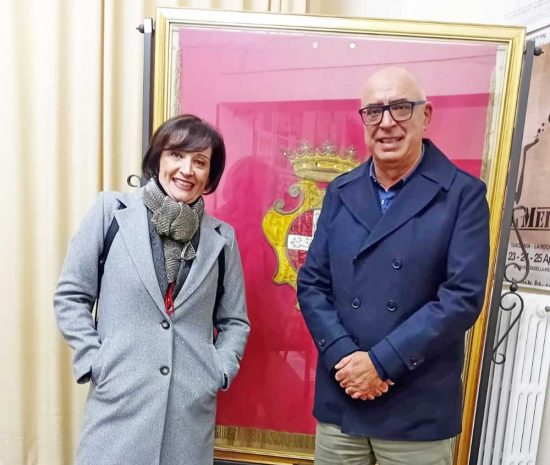Il presidente dell'università Agraria Alberto Riglietti e l'assessore alle Valorizzazioni archeologiche Claudia Rossi