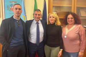Da sinistra, Moreno Neri, Angelo Tripodi, Tamara Liberali e Simona Cardella