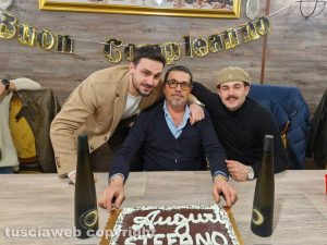 Viterbo - Stefano Laureti insieme ai figli