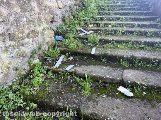Viterbo - Il palazzo dell'ex ospedale lungo via San Clemente