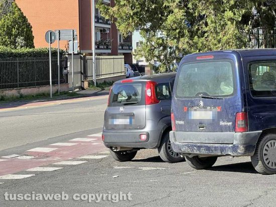 Viterbo - Via Minciotti, l'ingresso da viale Bruno Buozzi