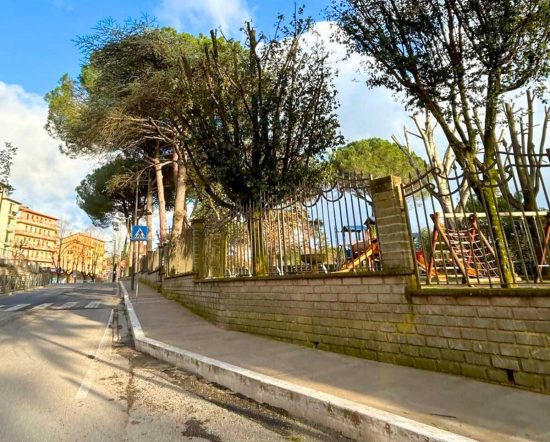 Capranica - Messa in sicurezza degli alberi al parco Corrado Nicolini