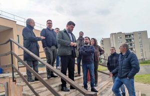 Montalto di Castro - Sopralluogo all'Istituto Alberghiero del presidente della Provincia, Alessandro Romoli