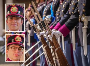 Giuramento - Nei riquadri: Giulia De Rosa e Matteo Ansalone