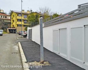 Viterbo - Mezzo palo in via Mantova