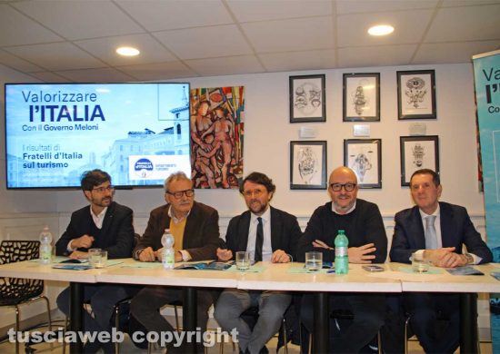 Fdi - Conferenza sul turismo - Sabatini, Giampieri, De Carolis, Rotelli, Pappalardo