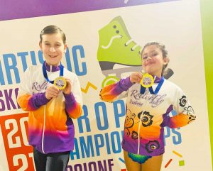 Due giovani atleti della Roller Fly AcademyDue giovani atleti della Roller Fly Academy