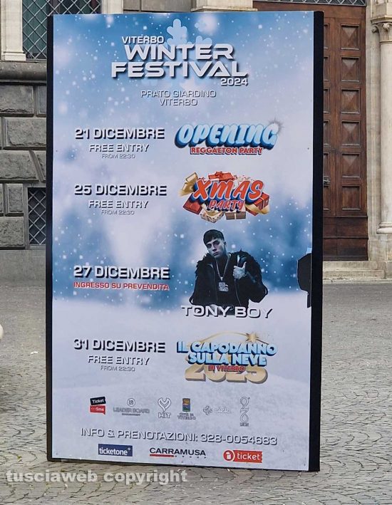 Il Winter Festival 2024 continua a essere pubblicizzato nonostante sia primavera