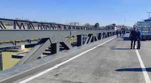 Roma - Riaperto il Ponte dell'Industria