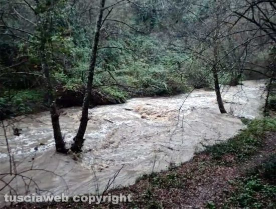 Blera - Torrente Biedano in piena