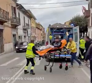 Civita Castellana - Accoltellamento in via Ferretti - I carabinieri sul posto