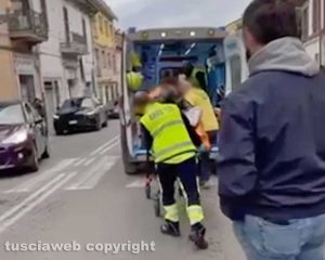 Civita Castellana - Accoltellamento in via Ferretti - I carabinieri sul posto