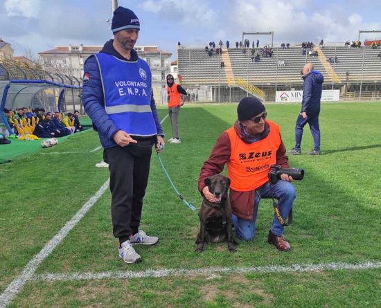 Viterbo - Stadio Rocchi - In campo a sei zampe