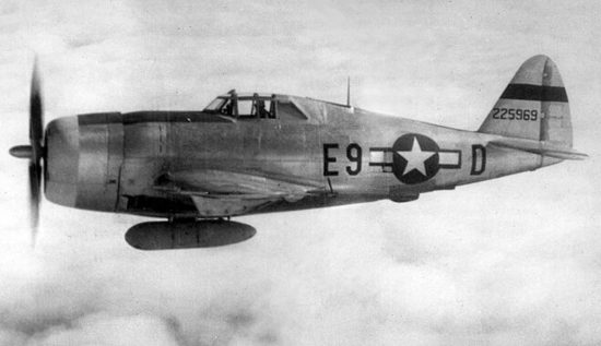 Un P-47 in volo