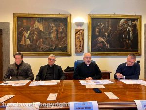 Chiesa di San Faustino tenda del Giubileo - La conferenza stampa
