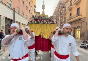 Viterbo - Dies Natalis - Il transito del sacro cuore di Santa Rosa