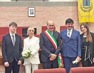 Civitavecchia - Piendibene con Zingaretti, la moglie e i figli