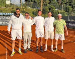 Da sinistra: Potito Starace, Paolo Ricci, Riccardo Ghedin, Fausto Barili, Nicola Montani