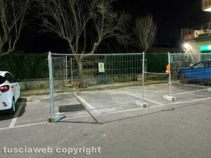 Viterbo - Transenne a piazza Crispi