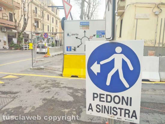 Civitavecchia - Il cantiere in via XVI Settembre