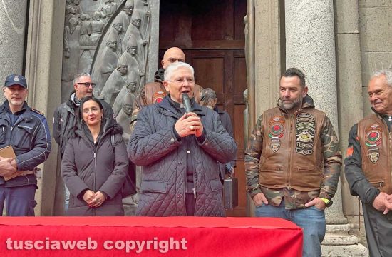 Viterbo - Motobenedizione - Il vescovo Piazza